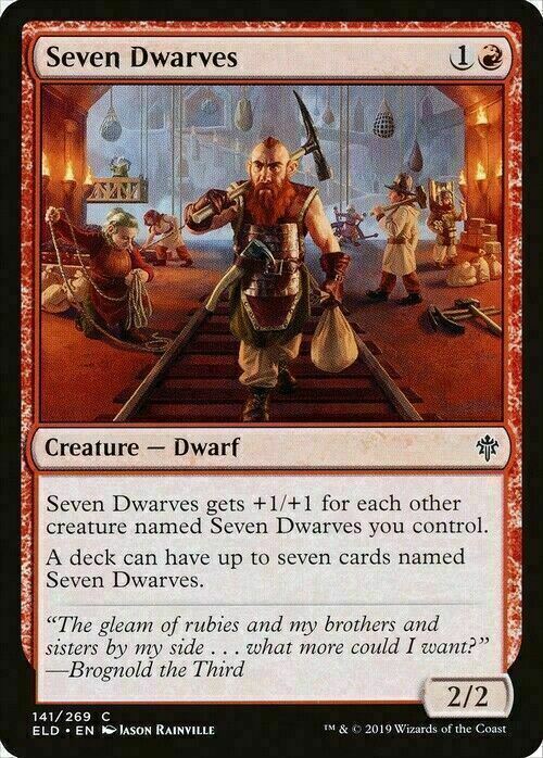 Seven Dwarves ~ Throne of Eldraine [ NearMint ] [ Magic MTG ] - London Magic Traders Limited