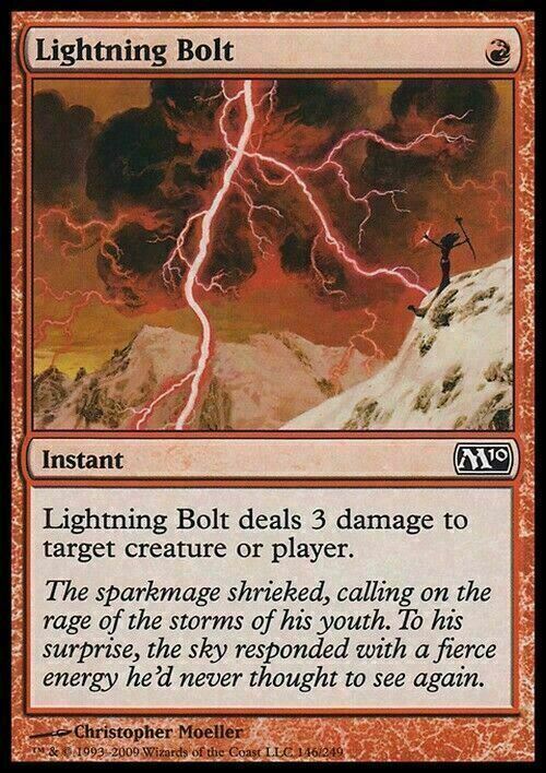 Lightning Bolt ~ Magic 2010 [ Excellent ] [ Magic MTG ] - London Magic Traders Limited