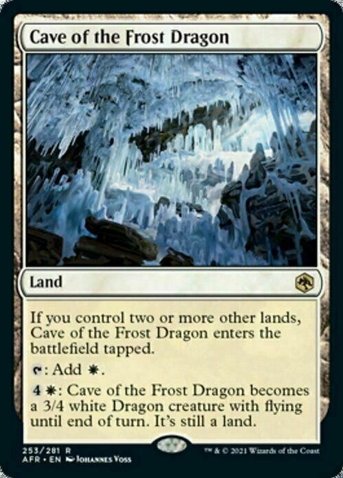 Cave of the Frost Dragon ~ Adventures in the Forgotten Realms [ NM ] [ MTG ]