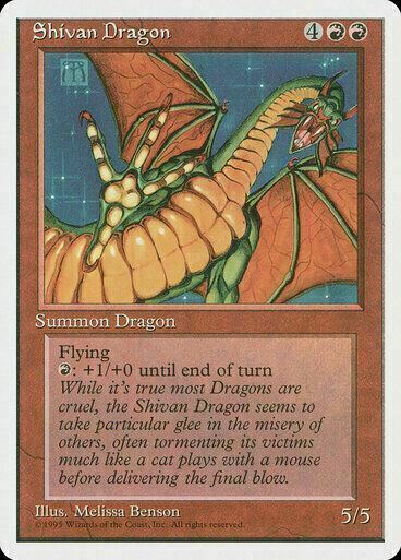 Shivan Dragon ~ Fourth Edition [ NearMint ] [ Magic MTG ] - London Magic Traders Limited