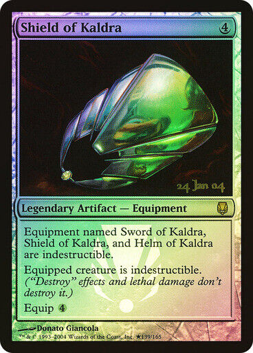 FOIL Shield of Kaldra ~ Prerelease Darksteel [ Excellent ] [ Magic MTG ] - London Magic Traders Limited