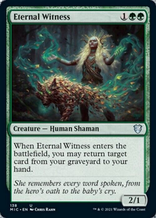 Eternal Witness ~ Commander: Midnight Hunt [ NearMint ] [ Magic MTG ] - London Magic Traders Limited