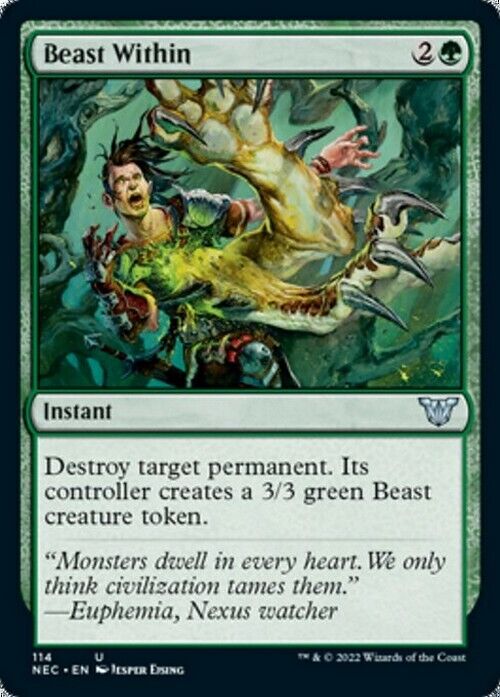 Beast Within ~ Commander: Kamigawa: Neon Dynasty [ NearMint ] [ MTG ] - London Magic Traders Limited