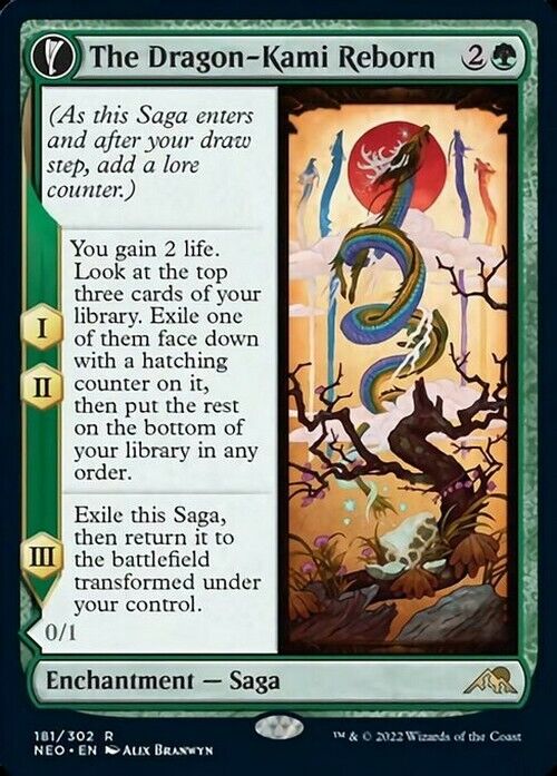 The Dragon-Kami Reborn ~ Kamigawa: Neon Dynasty [ NearMint ] [ Magic MTG ] - London Magic Traders Limited