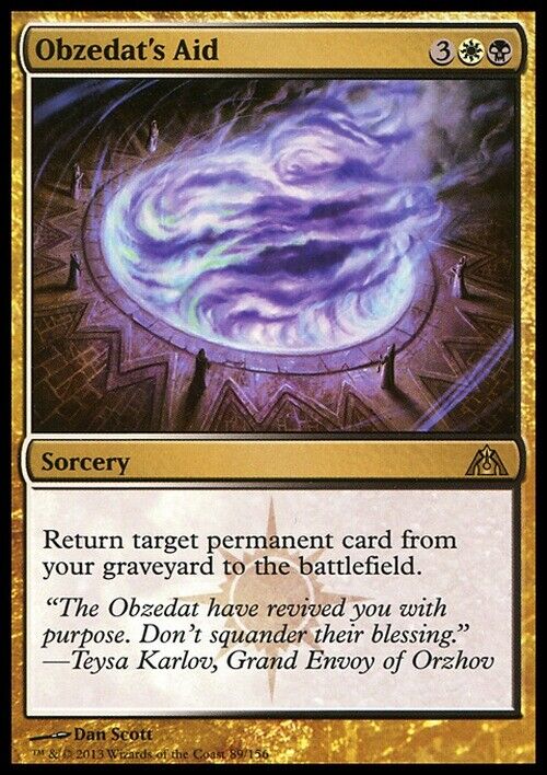 Obzedat's Aid ~ Dragon's Maze [ Excellent ] [ Magic MTG ] - London Magic Traders Limited