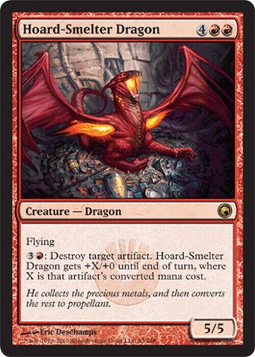 Hoard-Smelter Dragon ~ Scars of Mirrodin [ Excellent ] [ Magic MTG ] - London Magic Traders Limited