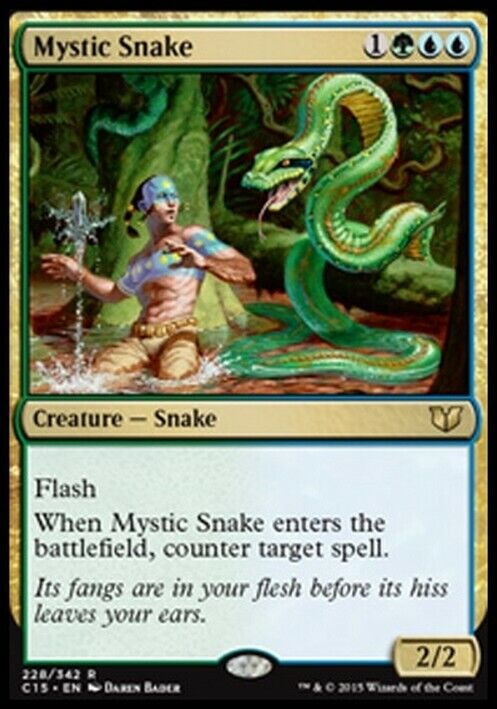 Mystic Snake ~ Commander 2015 [ Excellent ] [ Magic MTG ] - London Magic Traders Limited