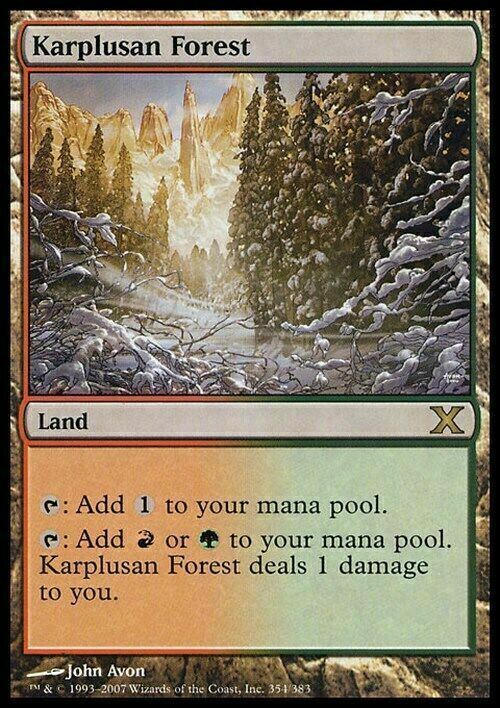 Karplusan Forest  ~ Tenth Edition [ Excellent ] [ Magic MTG ]