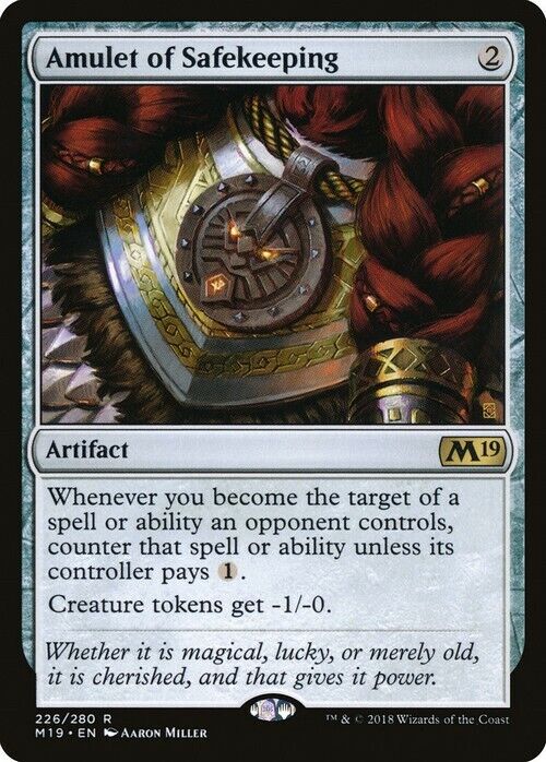 Amulet of Safekeeping ~ Core 2019 [ NearMint ] [ Magic MTG ] - London Magic Traders Limited