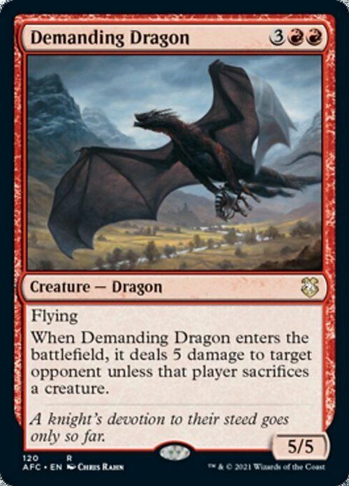 Demanding Dragon ~ Commander: Adventures in the Forgotten Realms [ NM ] [ MTG ]