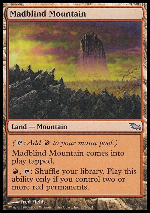 Madblind Mountain ~ Shadowmoor [ Excellent ] [ Magic MTG ] - London Magic Traders Limited