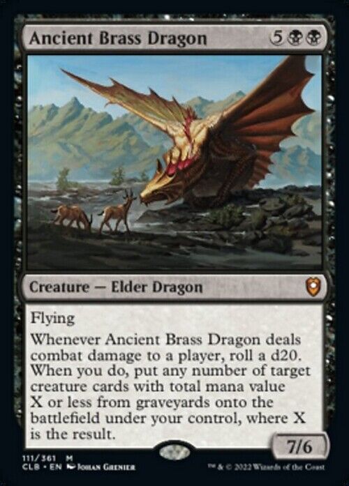Ancient Brass Dragon ~ Commander Legends 2: Baldur's Gate [ EX+ ] [ MTG ]