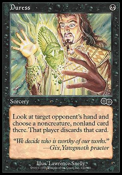 Duress ~ Urza's Saga [ MODERATELY PLAYED ] [ Magic MTG ] - London Magic Traders Limited