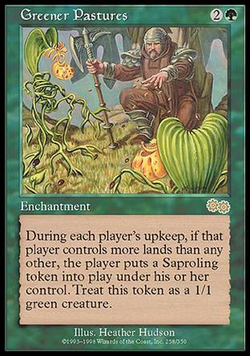 Greener Pastures ~ Urza's Saga [ Excellent ] [ Magic MTG ] - London Magic Traders Limited