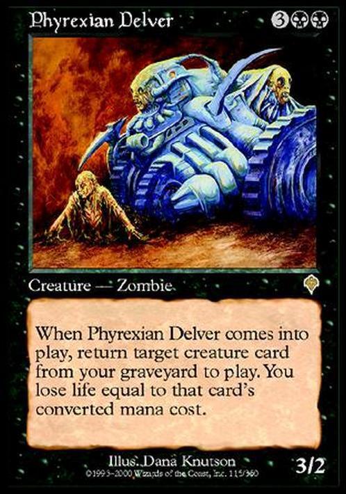 Phyrexian Delver ~ Invasion [ MODERATELY PLAYED ] [ Magic MTG ] - London Magic Traders Limited