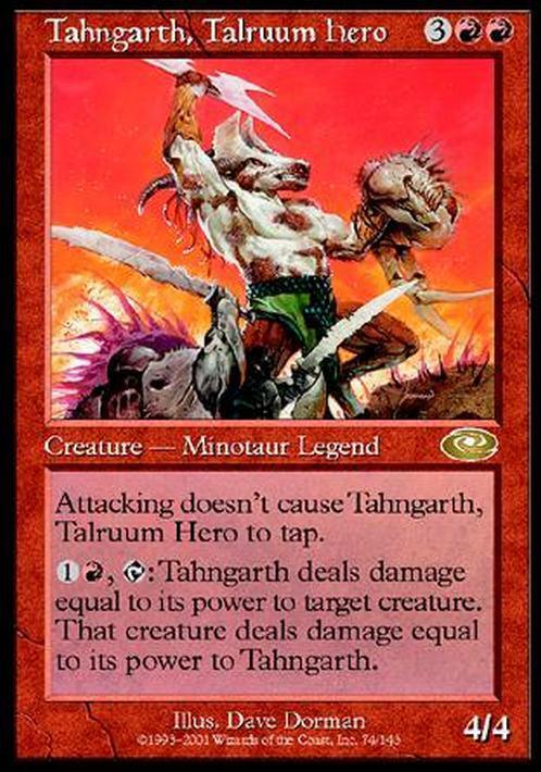 Tahngarth, Talruum Hero (Version 1) ~ Planeshift [ Excellent ] [ Magic MTG ] - London Magic Traders Limited