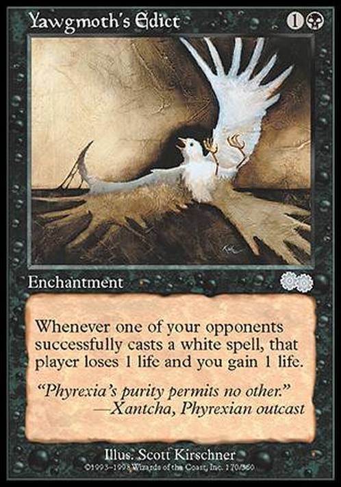 Yawgmoth's Edict ~ Urza's Saga [ Excellent ] [ Magic MTG ] - London Magic Traders Limited