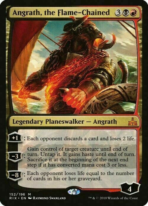 Angrath, the Flame-Chained ~ Rivals of Ixalan [ MODERATELY PLAYED ] [ MTG ] - London Magic Traders Limited