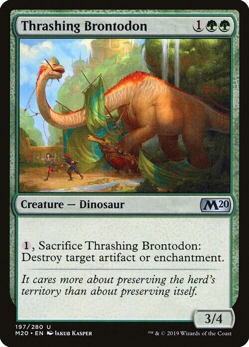 Thrashing Brontodon ~ Core 2020 [ Excellent ] [ Magic MTG ] - London Magic Traders Limited