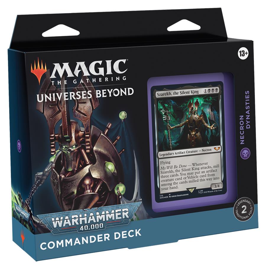 Necron Dynasties Deck ~ Commander: Warhammer 40,000 ~ MTG Sealed - London Magic Traders Limited