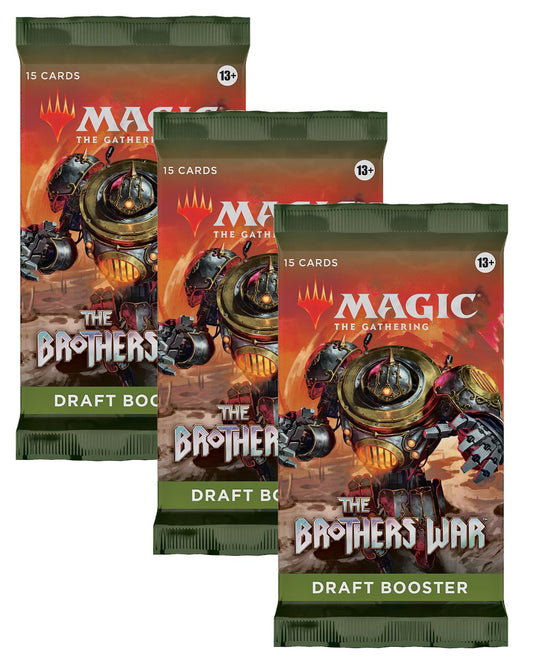 3 x Draft Booster Pack ~ The Brothers' War ~ MTG Sealed