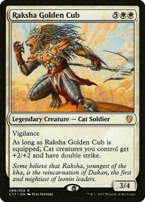 Raksha Golden Cub ~ Commander 2017 [ NearMint ] [ MTG ] - London Magic Traders Limited
