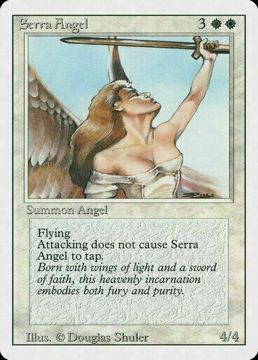 Serra Angel ~ Revised [ Excellent ] [ Magic MTG ] - London Magic Traders Limited