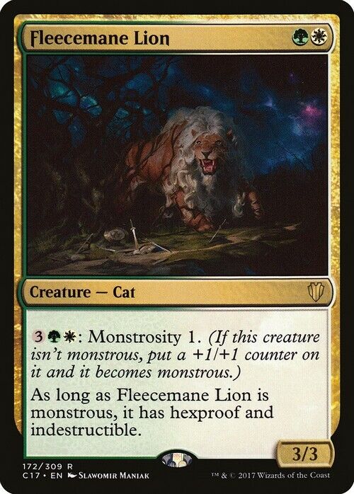 Fleecemane Lion ~ Commander 2017 [ Excellent ] [ Magic MTG ] - London Magic Traders Limited