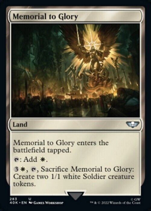 Memorial to Glory ~ Commander: Warhammer 40,000 [ NearMint ] [ Magic MTG ] - London Magic Traders Limited