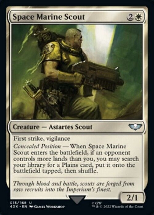 Space Marine Scout ~ Commander: Warhammer 40,000 [ NearMint ] [ Magic MTG ]