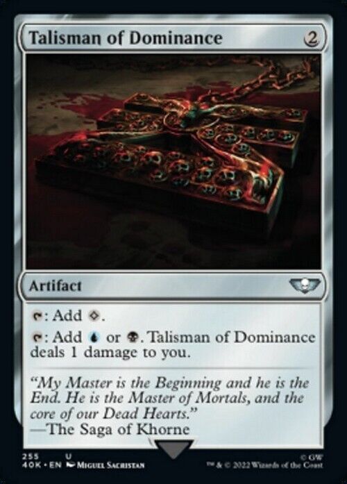 Talisman of Dominance #255 ~ Commander: Warhammer 40,000 [ NM ] [ Magic MTG ] - London Magic Traders Limited