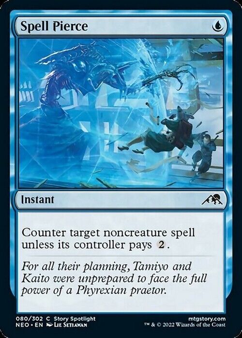 Spell Pierce ~ Kamigawa: Neon Dynasty [ NearMint ] [ Magic MTG ] - London Magic Traders Limited