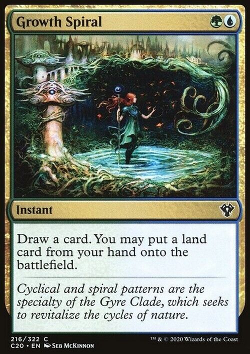 Growth Spiral ~ Commander: Ikoria [ Excellent ] [ Magic MTG ] - London Magic Traders Limited