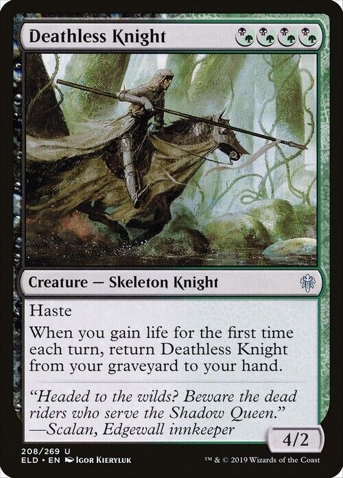 Deathless Knight ~ Throne of Eldraine [ NearMint ] [ Magic MTG ] - London Magic Traders Limited