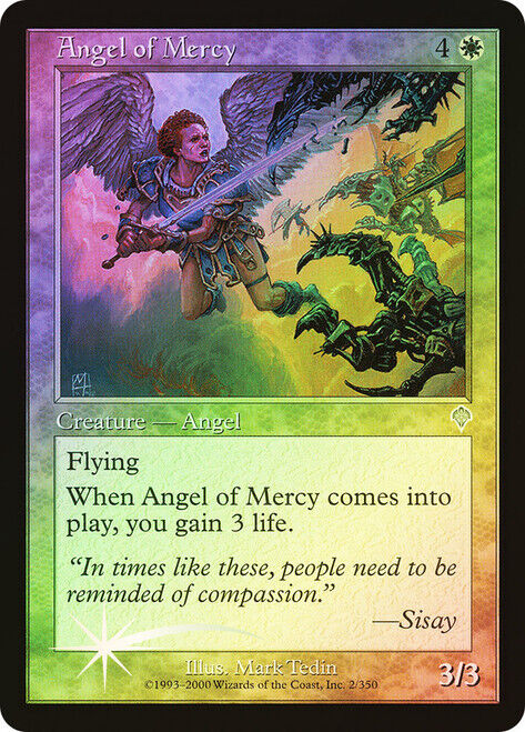 FOIL Angel of Mercy ~ Invasion [ MODERATELY PLAYED ] [ Magic MTG ] - London Magic Traders Limited