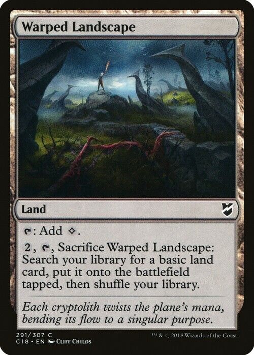 Warped Landscape ~ Commander 2018 [ Excellent ] [ Magic MTG ] - London Magic Traders Limited