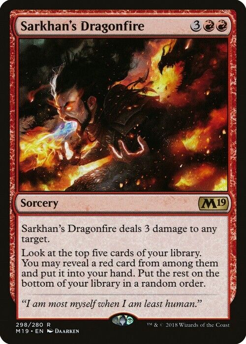 Sarkhan's Dragonfire ~ Core 2019 [ NearMint ] [ Magic MTG ] - London Magic Traders Limited