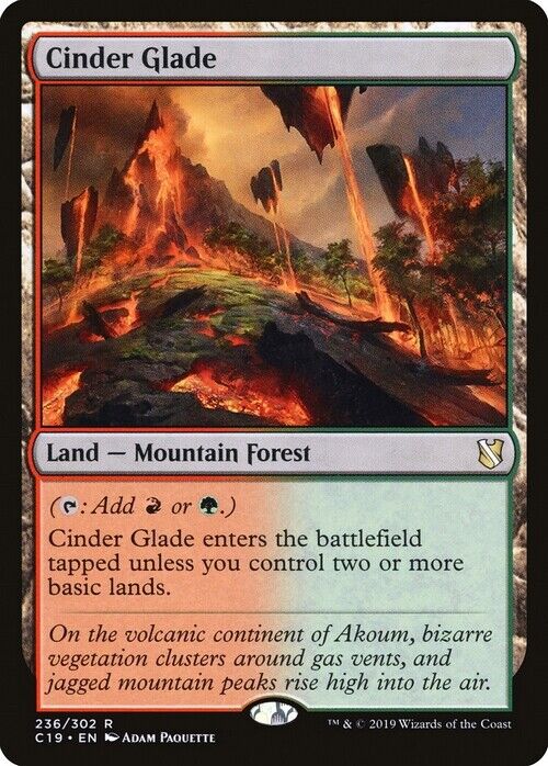 Cinder Glade ~ Commander 2019 [ Excellent ] [ Magic MTG ] - London Magic Traders Limited