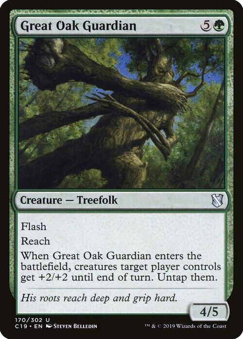 Great Oak Guardian ~ Commander 2019 [ Excellent ] [ Magic MTG ] - London Magic Traders Limited