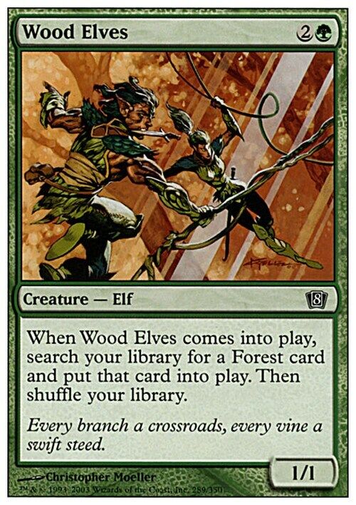 Wood Elves ~ Eighth Edition [ Excellent ] [ Magic MTG ] - London Magic Traders Limited