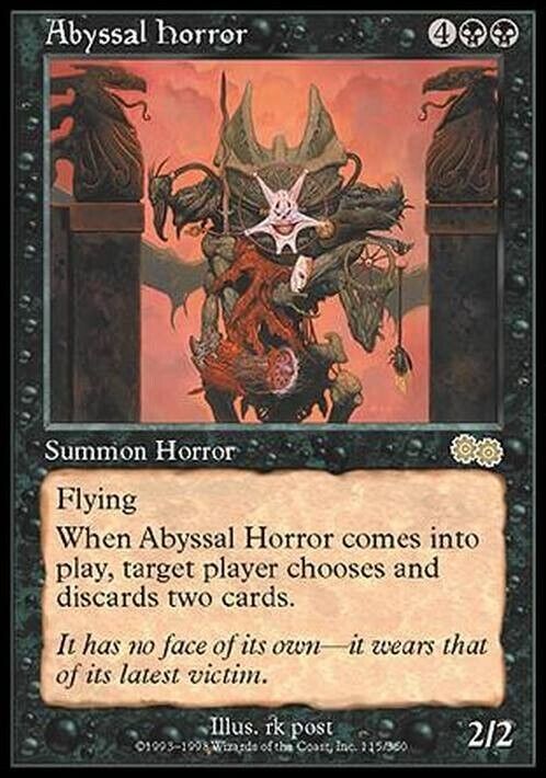 Abyssal Horror ~ Urza's Saga [ Excellent ] [ Magic MTG ] - London Magic Traders Limited