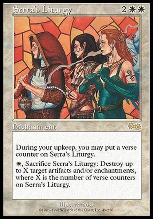 Serra's Liturgy ~ Urza's Saga [ Excellent ] [ Magic MTG ] - London Magic Traders Limited