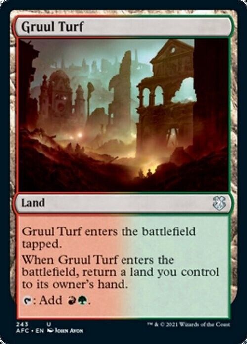 Gruul Turf ~ Commander: Adventures in the Forgotten Realms [ NM ] [ MTG ]