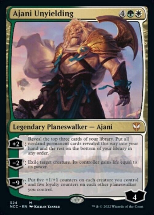 Ajani Unyielding ~ Commander: Streets of New Capenna [ NearMint ] [ MTG ] - London Magic Traders Limited