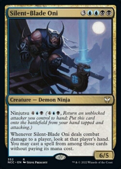 Silent-Blade Oni ~ Commander: Streets of New Capenna [ NM ] [ MTG ] - London Magic Traders Limited