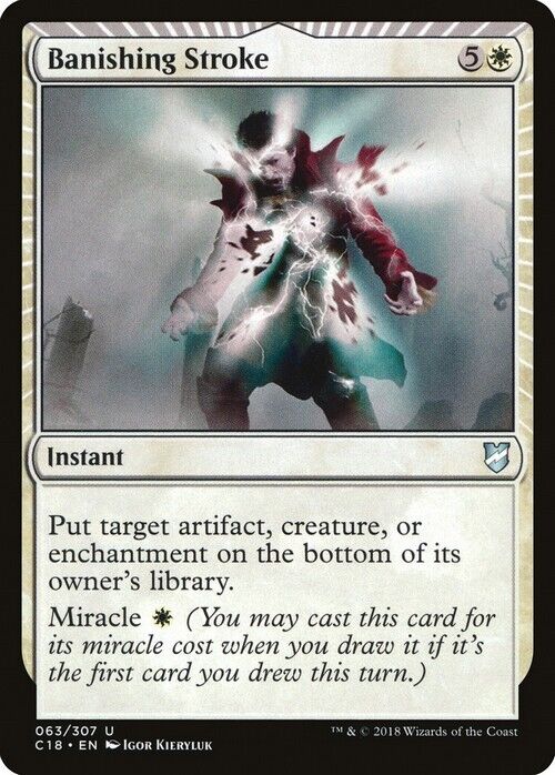 Banishing Stroke ~ Commander 2018 [ NearMint ] [ Magic MTG ] - London Magic Traders Limited