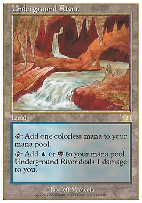 Underground River ~ Sixth Edition [ Excellent ] [ Magic MTG ]