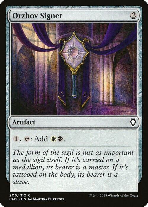 Orzhov Signet ~ Commander Anthology 2018 [ Excellent ] [ Magic MTG ] - London Magic Traders Limited