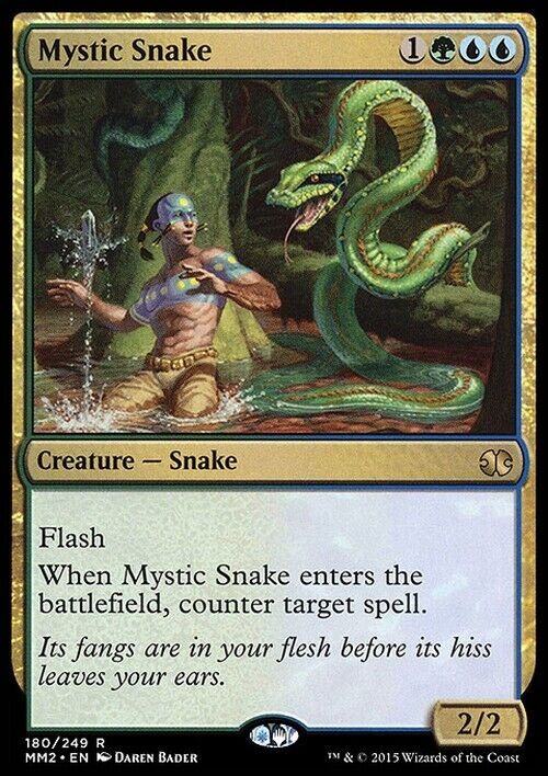 Mystic Snake ~ Modern Masters 2015 [ Excellent ] [ Magic MTG ] - London Magic Traders Limited