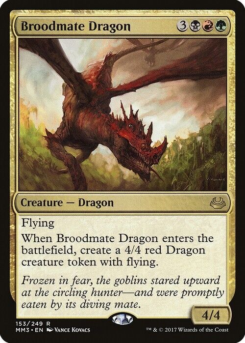 Broodmate Dragon ~ Modern Masters 2017 [ Excellent ] [ Magic MTG ] - London Magic Traders Limited